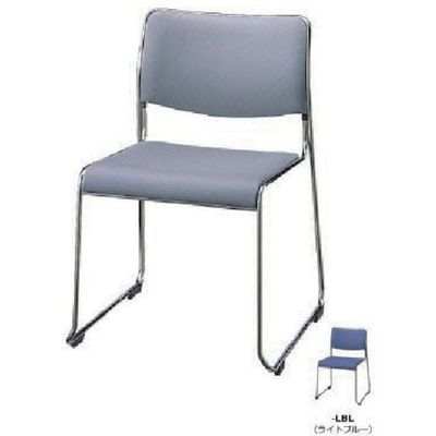 ナイキ 会議用チェア(ループ脚タイプ) E854-LBL 1台(1脚) 868-4981（直送品）