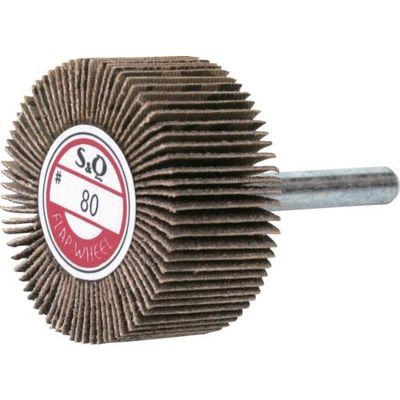 ムラコ MURAKO 軸付フラップ金具無し 外径40幅20軸径6mm 粒度#150 150# KN4020 150 1セット(10個)（直送品）