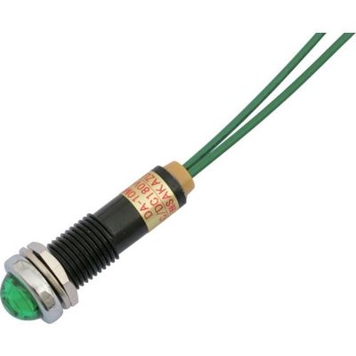 坂詰製作所 サカズメ LED表示灯 DAー10MPL (AC/DC200V接続)Φ10 緑 DA-10MPL-AC/DC200V-G 1個（直送品）