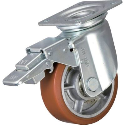 イノアックコーポレーション イノアック 重荷重用キャスター ログラン ストッパー・旋回金具付 Φ200 HP-200WJS 1個（直送品）