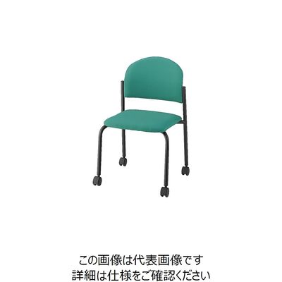 ナイキ NAIKI パイプチェアー 布張り E163FBC-LGR 1個(1脚) 868-4706（直送品）