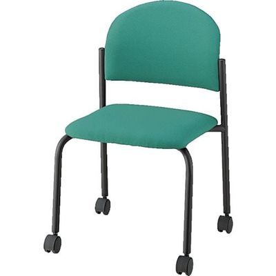 ナイキ NAIKI パイプチェアー ビニールレザー張り E163BC-LBL 1個(1脚) 868-4701（直送品）