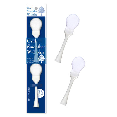 【舌ブラシ】 オーラルソフトスムーザーW-1プラス替え2本組 1本×12点セット SHIKIEN（直送品）
