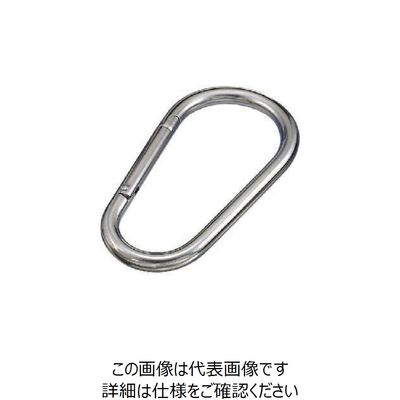 水本機械製作所 水本 ステンレス カラビナジャンボ(環なし) 線径16mm長さ229mm XJB-16A 1個 849-3223（直送品）