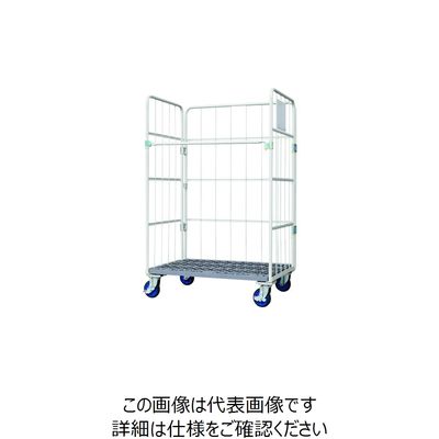 ワコーパレット ワコー 床板プラスチック製カゴ車 1150×800×1700 WKP-11580 1台 215-0755（直送品）