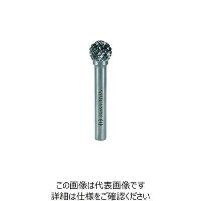 ノガ・ウォーターズ ウォーターミルズ WMノンコート超硬ロータリーバー タイプD φ8x7.2、6mm軸 WMD6080L07247 1本（直送品）