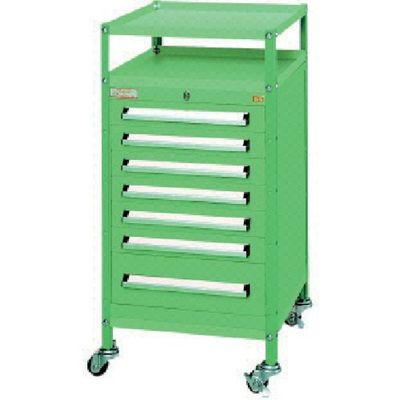 大阪製罐 OS ミゼットワゴン 間口422×奥行411×高さ834mm WM8 1台 134-3585（直送品）