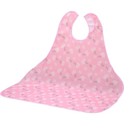 ピジョン ハビナース　肩まわりすっきり食事エプロン　1023380　チェック青 4902508112185 1枚（直送品）