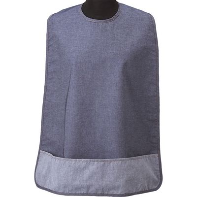 松本ナース産業 カラーデニム食事用エプロン　2600　ネイビー 4964828104400 1枚（直送品）