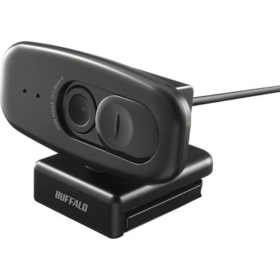 バッファロー 200万画素WEBカメラ 広角120°マイク内蔵 BSW500MBK 1台（直送品）