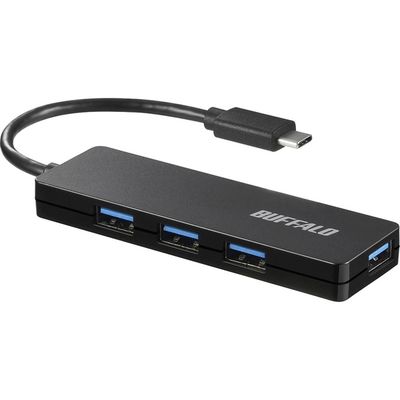 バッファロー USB3.1(Gen1) TypeーC 4ポート BSH4U120C1BK 1台（直送品）