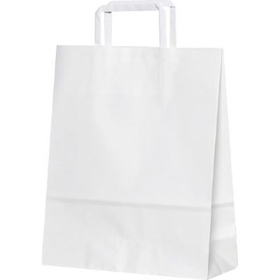 パックタケヤマ 紙袋 平紐 4才 白無地 XZT69843 200枚（50×4）（直送品）