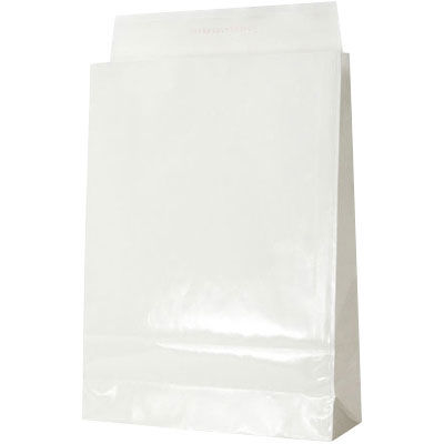 パックタケヤマ コーティング宅配袋 白 大（表面加工） XZVTHKL4 100枚（直送品）