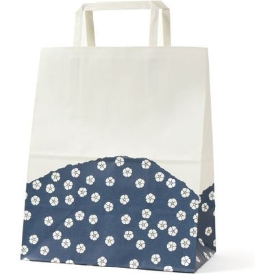 パックタケヤマ 紙手提袋 H平23 群青 XZT00996 200枚（50×4）（直送品）