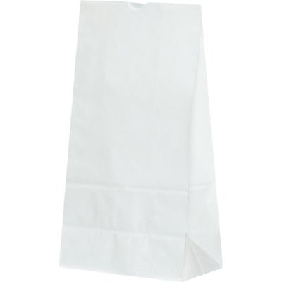 パックタケヤマ 紙袋 H6 耐油角底袋 白無地 XZT55402 1000枚（100×10）（直送品）