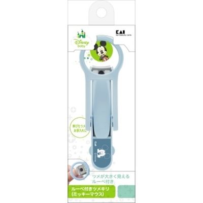貝印 ルーペ付きツメキリ ミッキーマウス 4901601306866 1セット(6本)（直送品）
