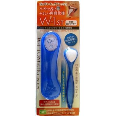 SHIKIEN 舌ブラシW-1STブルー 4580213581399 1セット（12本）（直送品）