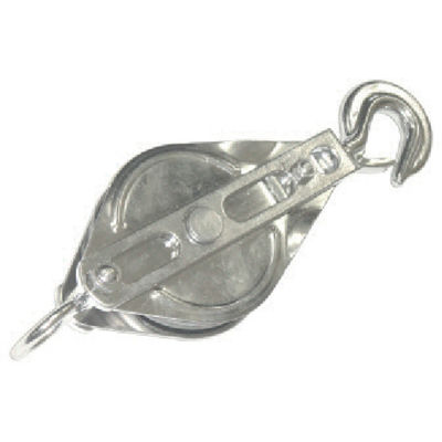 スリーエッチ HHH ステンレス一車ブロック フック型75mm 75X1BS 1個 808-7161（直送品）