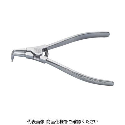 HAZET スナップリングプライヤー 軸用 90°曲がりタイプ 1846D-0 1丁 828-8413（直送品）