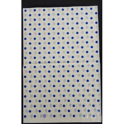 中川製袋化工 水玉フロシキ 750角 アサギ H044046 1000枚（10×100）（直送品）