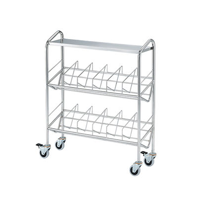 アズワン カルテワゴン(筆記台付き・パイプタイプ) 60P-NS 1台 7-7693-04（直送品）