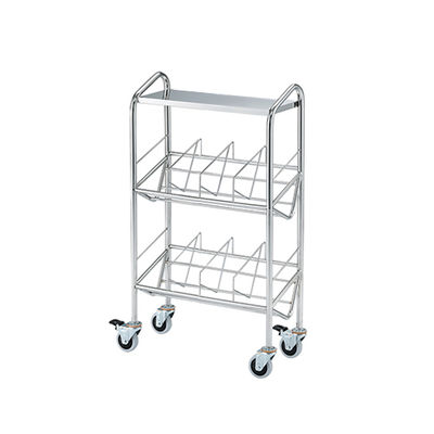 アズワン カルテワゴン(筆記台付き・パイプタイプ) 40P-NS 1台 7-7693-03（直送品）