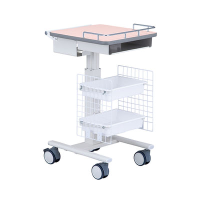 アズワン ナースカート(昇降タイプ) ピンク N 7-4313-06 1台（直送品）