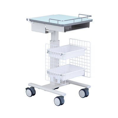 アズワン ナースカート(昇降タイプ) ブルー N 7-4313-05 1台（直送品）