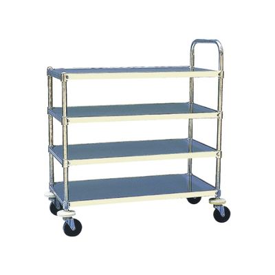 金沢車輌 キッチンワゴン 4段 片側持ち手付 SK-12S 1個 62-1623-26（直送品）