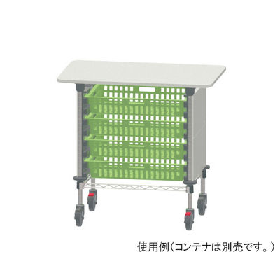 河淳 KSO作業台(9055ー64用)1列 ハンガー無 ホワイト MWT001HT 1個 62-2702-77（直送品）