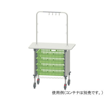 河淳 KSO作業台(9055ー64用)1列 ハンガー中 ホワイト MWT008HT 1個 62-2702-78（直送品）