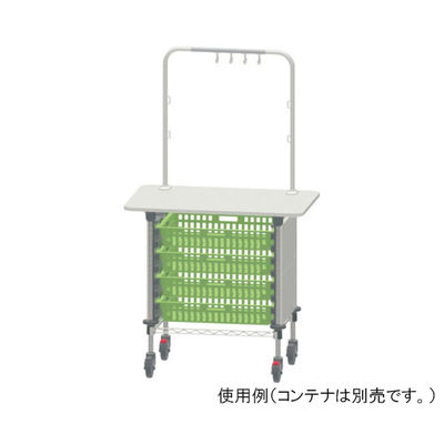 河淳 KSO作業台(9055ー64用)1列 ハンガー奥 ホワイト MWT015HT 1個 62-2702-79（直送品）