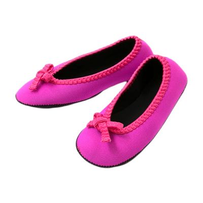 ヘルメット潜水 クロッツ ルームシューズ リボン付き ピンク XL HC-009 1足 61-9951-64（直送品）