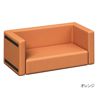 水上 スクエアD450ソファベンチ 黄 KS-D450-SF-MP-6 1個 62-0864-12（直送品）