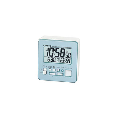 カシオ計算機 デジタル電波クロック (ブルー) DQD-805J-2JF 1個 62-7072-29（直送品）