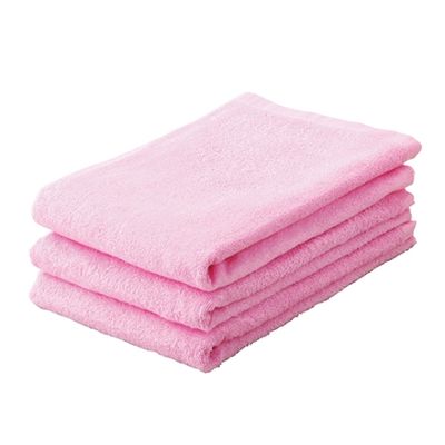 ケアファッション バスタオル(3枚組) ピンク 約60×120cm 39013-11 1組(3枚) 61-7385-59（直送品）