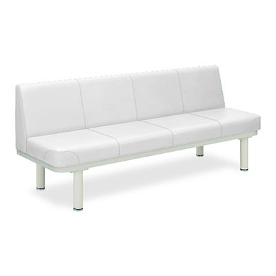 高田ベッド製作所 590型ソファー・背付き(02) 座幅45(全幅63)×長さ160×座高48(全高82)cm 白 TB-590-02 1台（直送品）