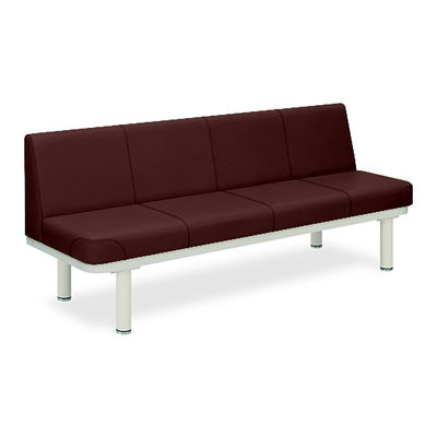 高田ベッド製作所 590型ソファー・背付き(02) 座幅45(全幅63)×長さ170×座高43(全高77)cm 茶 TB-590-02 1台（直送品）