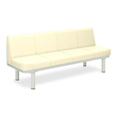 590型ソファー・背付き(02) 座幅40(全幅58)×長さ150×座高48(全高82)cm クリーム TB-590-02 1台（直送品）