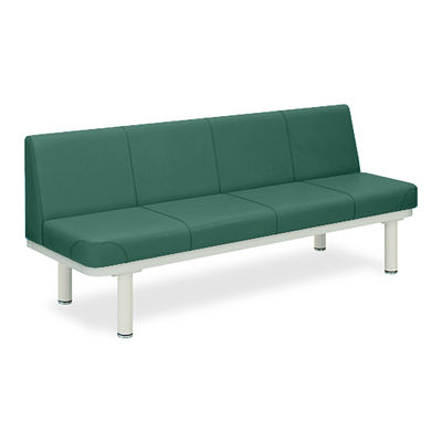 590型ソファー・背付き(02) 座幅45(全幅63)×長さ170×座高48(全高82)cm メディグリーン TB-590-02 1台（直送品）