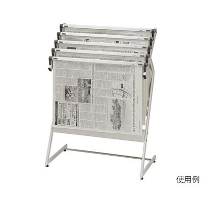 ナカキン 新聞架 370NS-343-WG 1個 63-1827-54（直送品）