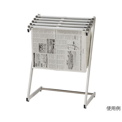 ナカキン 新聞架 SZ5-3435-WG 1個 63-1827-53（直送品）