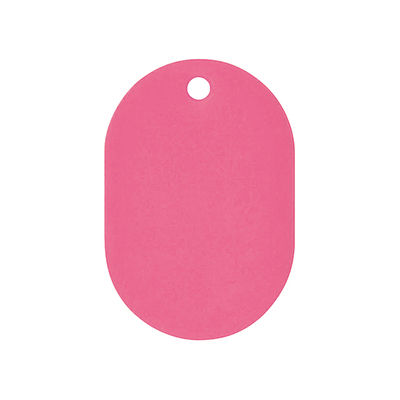 共栄プラスチック 番号札 小(31×45mm) 番号無し ピンク 7-5795-12 1組(50枚)（直送品）