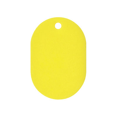 共栄プラスチック 番号札 小(31×45mm) 番号無し イエロー 7-5795-15 1組(50枚)（直送品）
