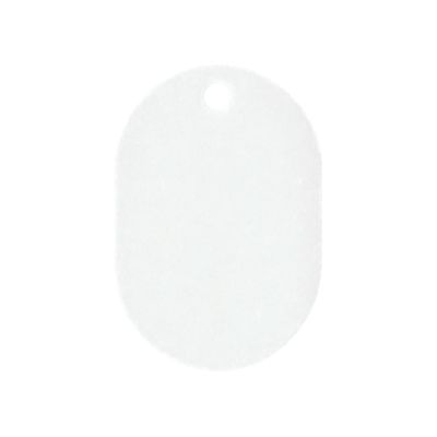 共栄プラスチック 番号札 大(41×60mm) 番号無し ホワイト 7-5796-17 1組(50枚)（直送品）