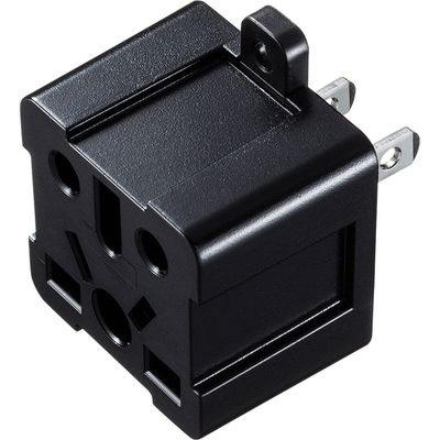サンワサプライ 日本専用マルチタイプ電源変換アダプタ インバウンドユーザー向け ブラック TR-AD6BK 1個（直送品）