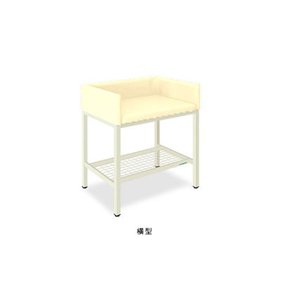 オムツ交換台(横型) 幅80(全幅90)×奥行60(全奥行65)×高さ85(全高103)cm クリーム TB-721-02 1個（直送品）