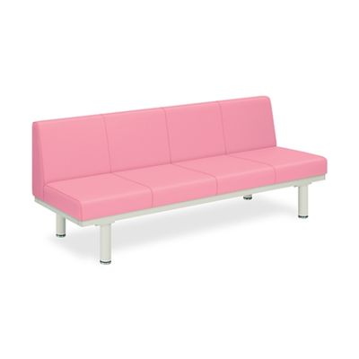 高田ベッド製作所 ソファー・背付き(01) 幅45(全幅63)×長さ120×高さ44(全高78)cm ピンク TB-906S-01 1個（直送品）