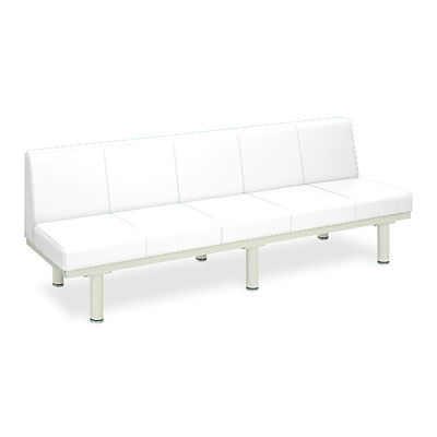 高田ベッド製作所 ソファロン・背付き 座幅40(全幅58)×長さ210×座高39(全高73)cm 白 TB-243 1台（直送品）