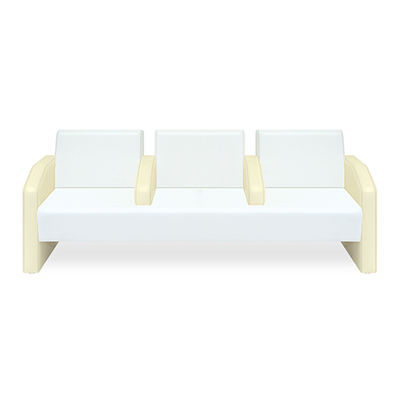 マナティー(03) 幅44(全幅60)×長さ203(座面55)×高さ43(全高80)cm ライトグリーン TB-741-03 1台（直送品）